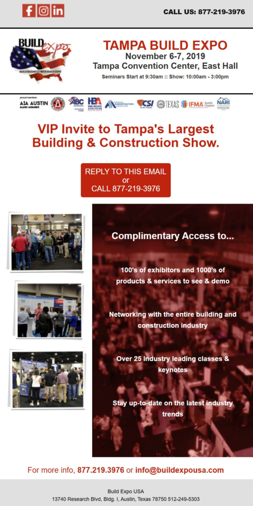 Responsive email on desktop.